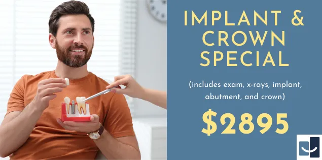 implant and crown patient special